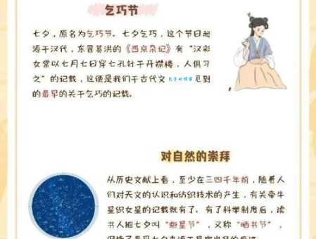 乞巧节最初的含义是什么？古代女子七夕乞巧习俗