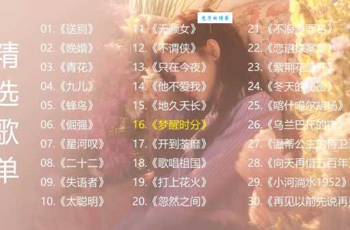 想知道付梦妮都唱过什么歌？这里有完整歌单