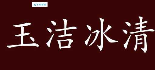 玉洁冰清是什么意思及造句？简单易懂的成语解释