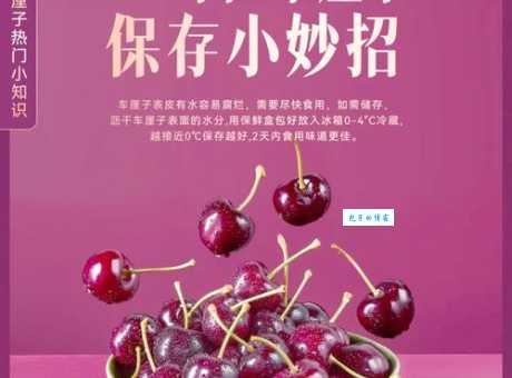 最新车厘子保鲜储存方法：避免车厘子快速变质