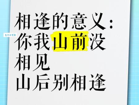 相逢何必曾相识是什么意思？简单易懂的解释和例句