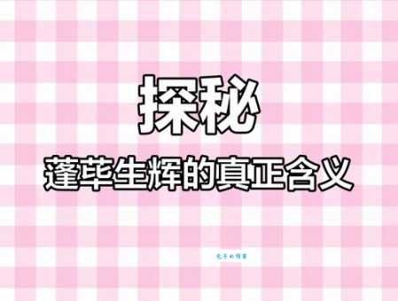 蓬荜生辉的蓬荜指的是什么？带你了解成语典故。