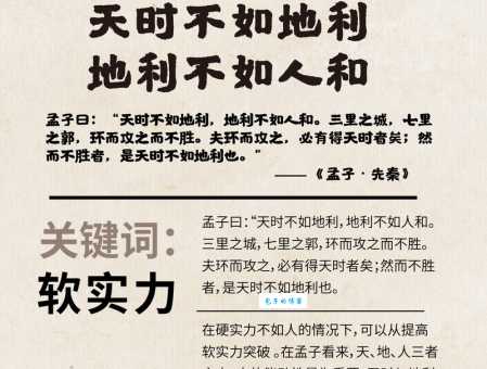 天时不如地利地利不如人和出自哪里这句话原来这么有道理
