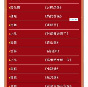 元旦表演节目大全 从歌舞到相声应有尽有