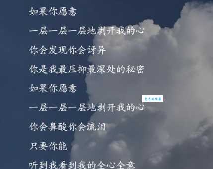 一层一层剥开我的心是什么歌 歌词解析超详细