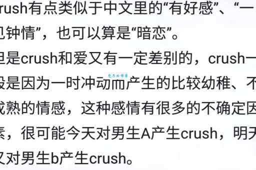 CRUSH什么意思网络用语 原来是指暗恋对象