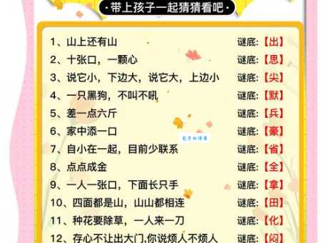 百无一是打一字这个字谜你会猜吗