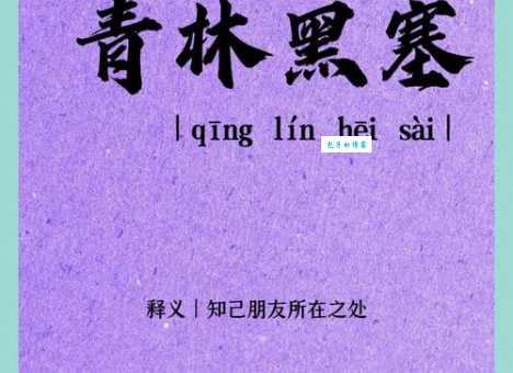 魂来枫林青魂返关塞黑五言诗谜语背后的故事