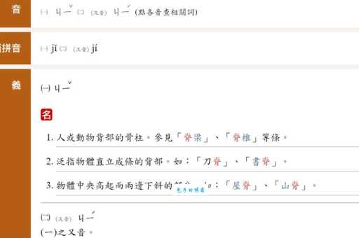 脊梁的拼音怎么读？简单方法教你快速记住正确发音
