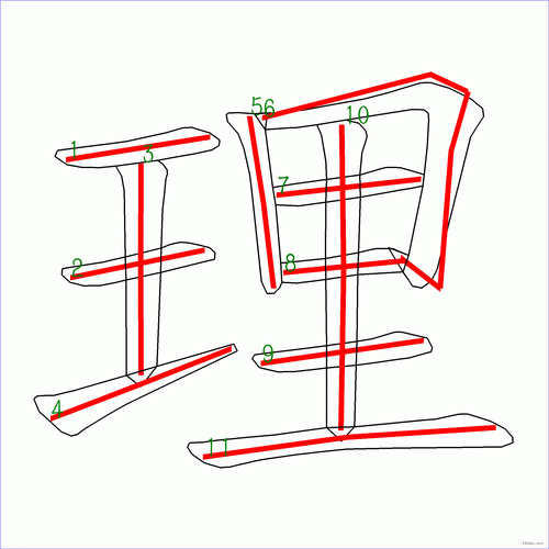 理的笔顺容易错在哪?专家来给你解惑!