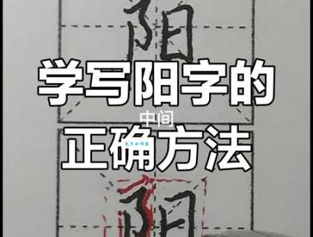 阳笔顺写错了?掌握这几点轻松写对!