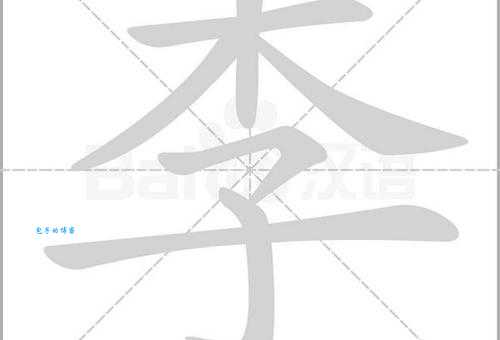 李的笔顺容易错在哪?这几点要格外注意!