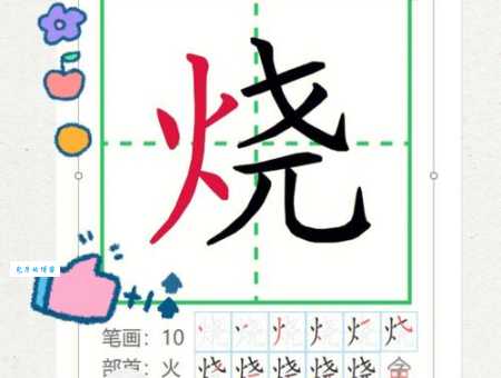 烧的笔顺怎么记?实用方法帮你快速掌握!
