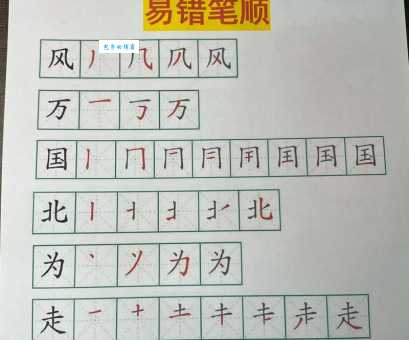 界的笔顺规范解析 (避免写错字的实用技巧)