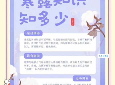 寒露是几月几日？一分钟带你了解寒露习俗和特点