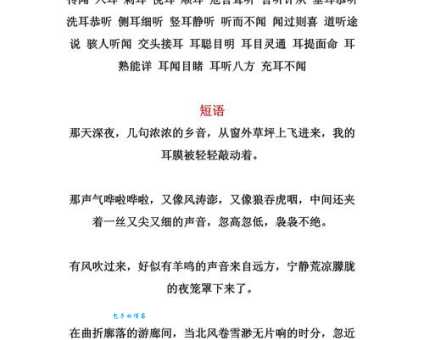 为什么倾听的近义词不只是听？深度解析词语含义！