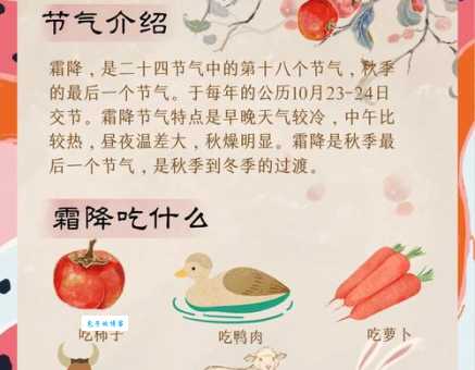 霜降吃什么最有营养？推荐这几种滋补养生的食物！