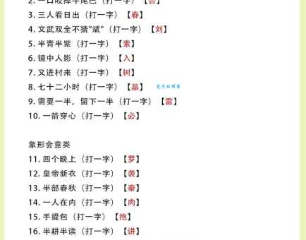外出前要加衣打一字谜底揭晓，来看看你猜对了没有